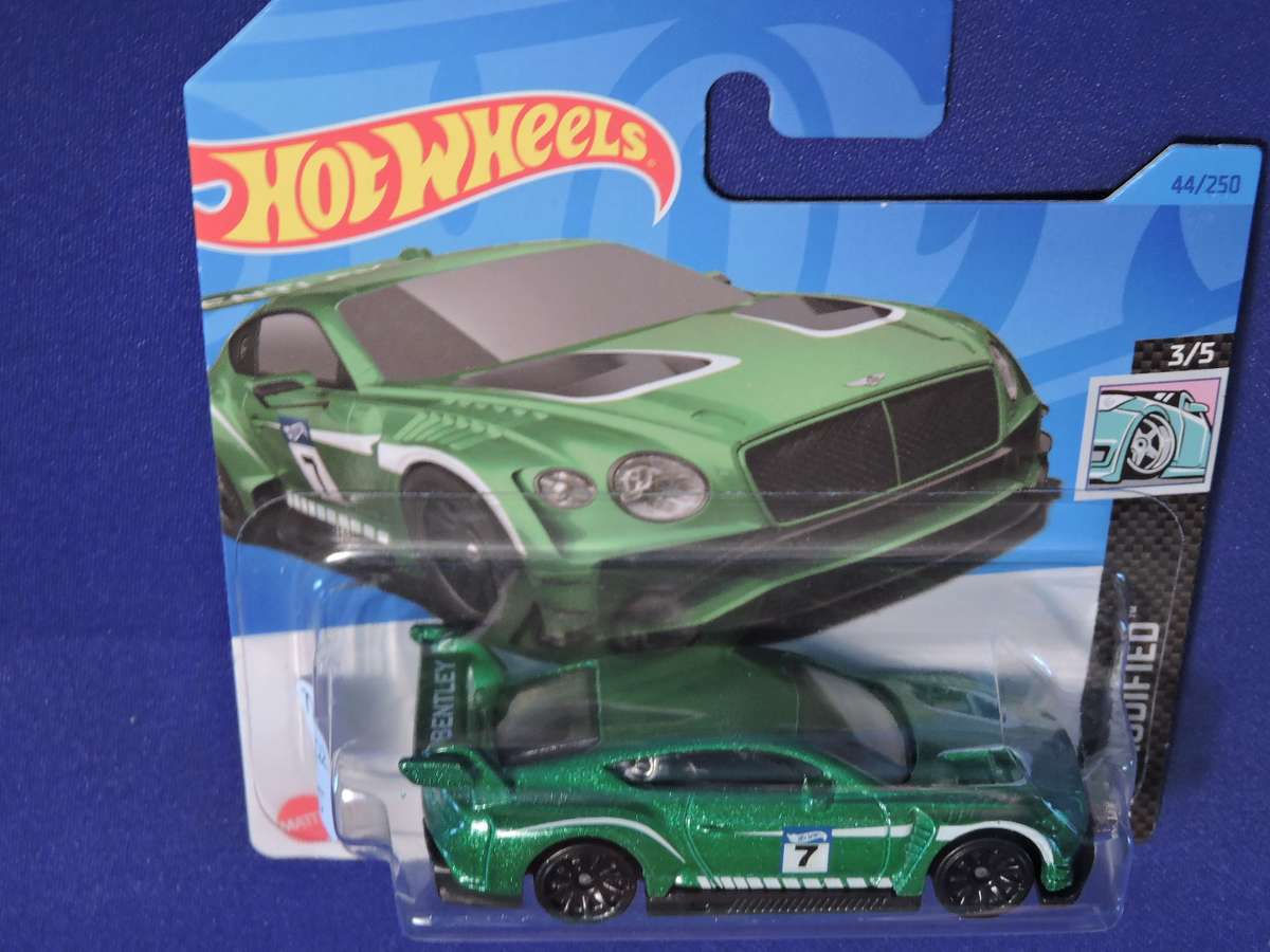 Hot Wheels BENTLEY CONTINENTAL GT3  Supercar  ( Bright Green #7 )