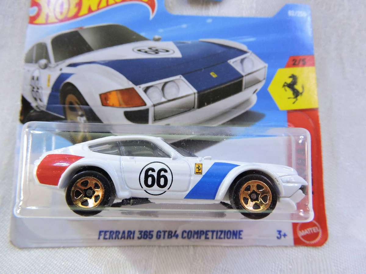 HOT WHEEL FERRARI 365 GTB4 Competizione  ( White # 66 )