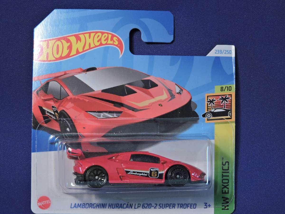 Hot Wheels  LAMBORGHINI HURACAN LP 620-2 SUPER TROFEO ( Red #6 ) Supercar