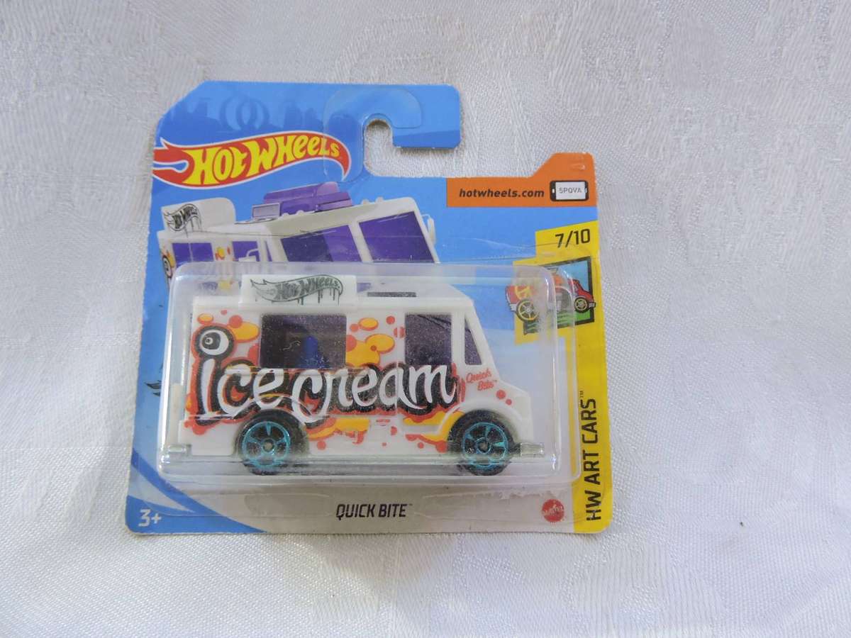 HOT WHEEL Quick Bite van  ( White - Ice Cream )