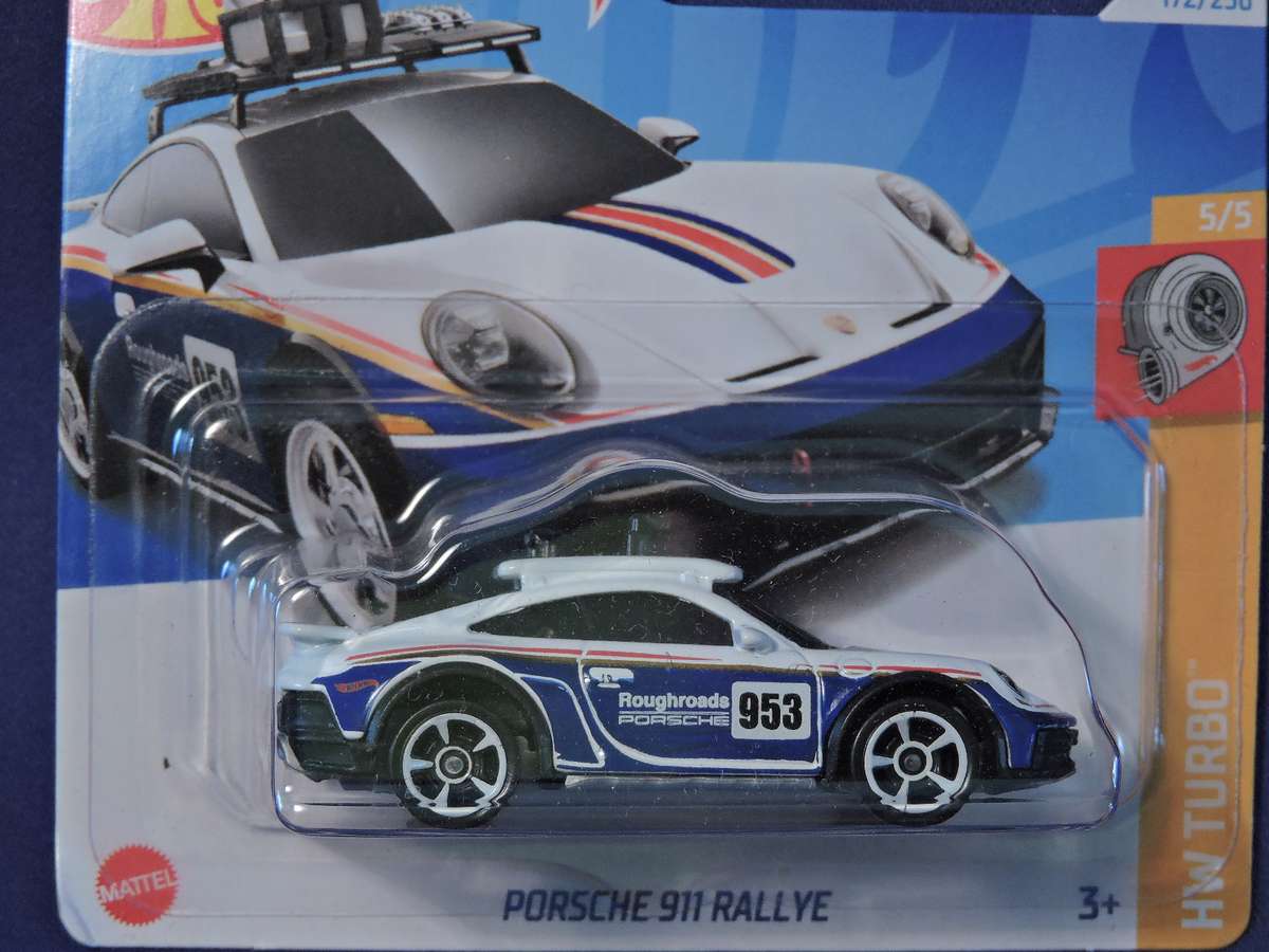 Hot Wheels PORSCHE 911 RALLYE ( Blue & White #953 )