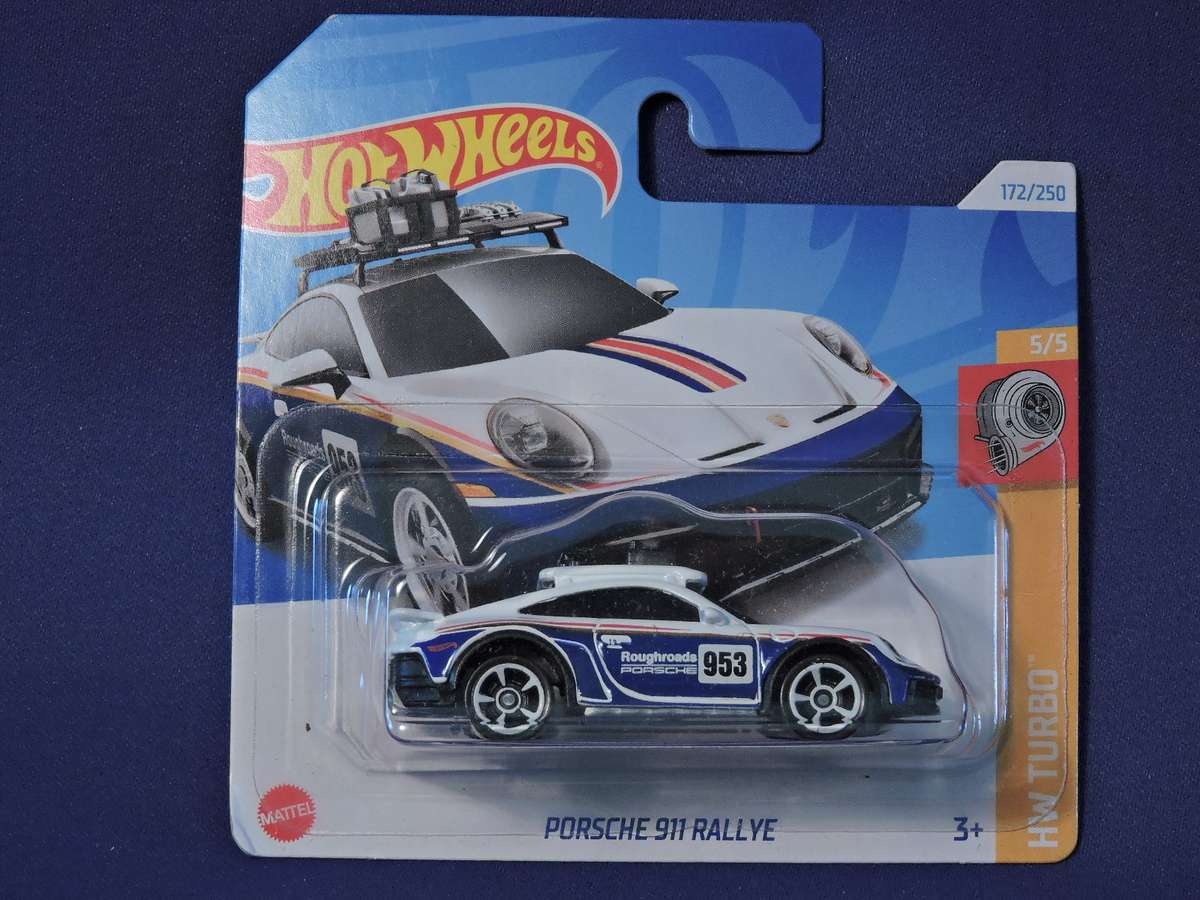 Hot Wheels PORSCHE 911 RALLYE ( Blue & White #953 )
