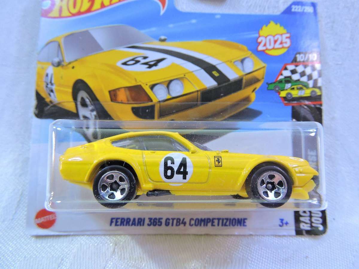 Hot Wheels FERRARI 365 GTB4 Competizione ( Yellow #64 )