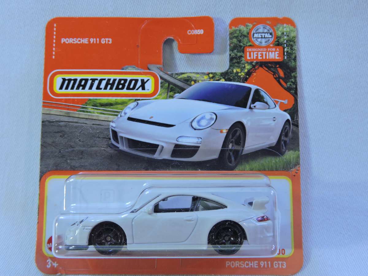 Matchbox PORSCHE 911 GT3 ( White )  like Hot Wheels