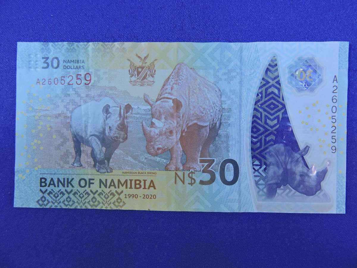 Bank of Namibia 30 Dollar Bank Note $30  # Unusual denomination #