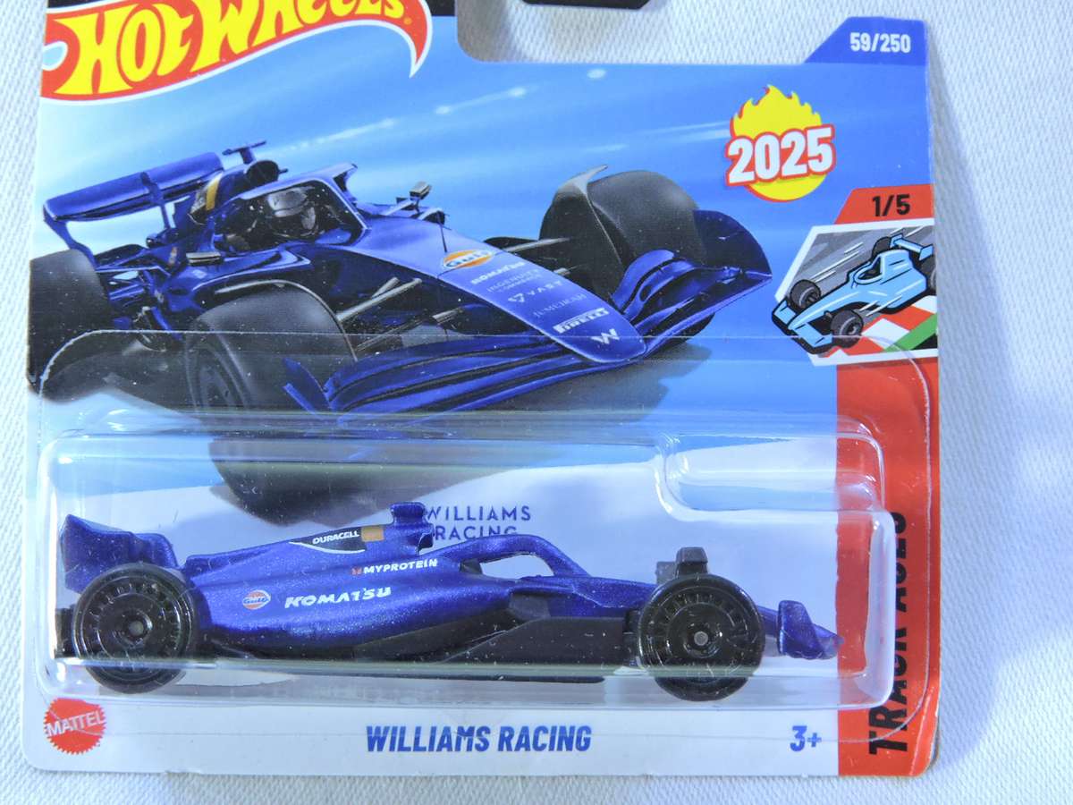 Hot Wheels WILLIAMS Racing ( Blue ) Formula 1 Racing Car Gulf Komatsu