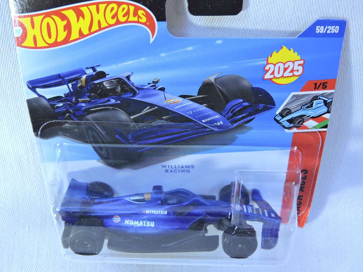 Hot Wheels WILLIAMS Racing ( Blue ) Formula 1 Racing Car Gulf Komatsu