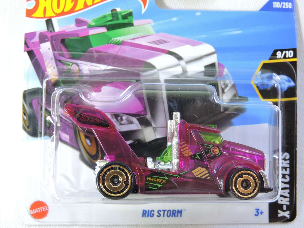 Hot Wheels Rig Storm ( Purple )  TREASURE HUNT
