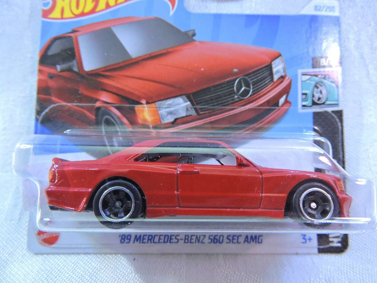 HOT WHEELS MERCEDES BENZ 560 SEC AMG ( Red ) Wild wide body