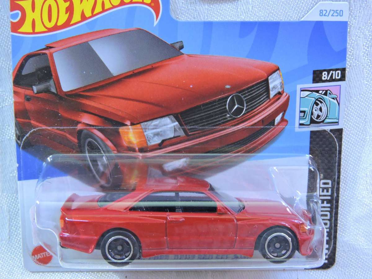 HOT WHEELS MERCEDES BENZ 560 SEC AMG ( Red ) Wild wide body