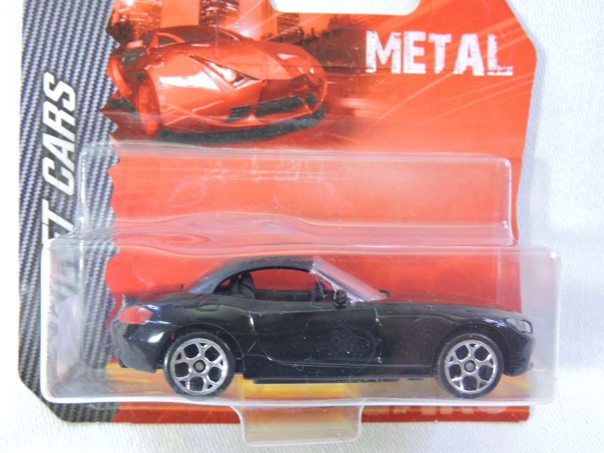 Majorette BMW Z4 Cabriolet in closed position ( Black )  Like Hot Wheels