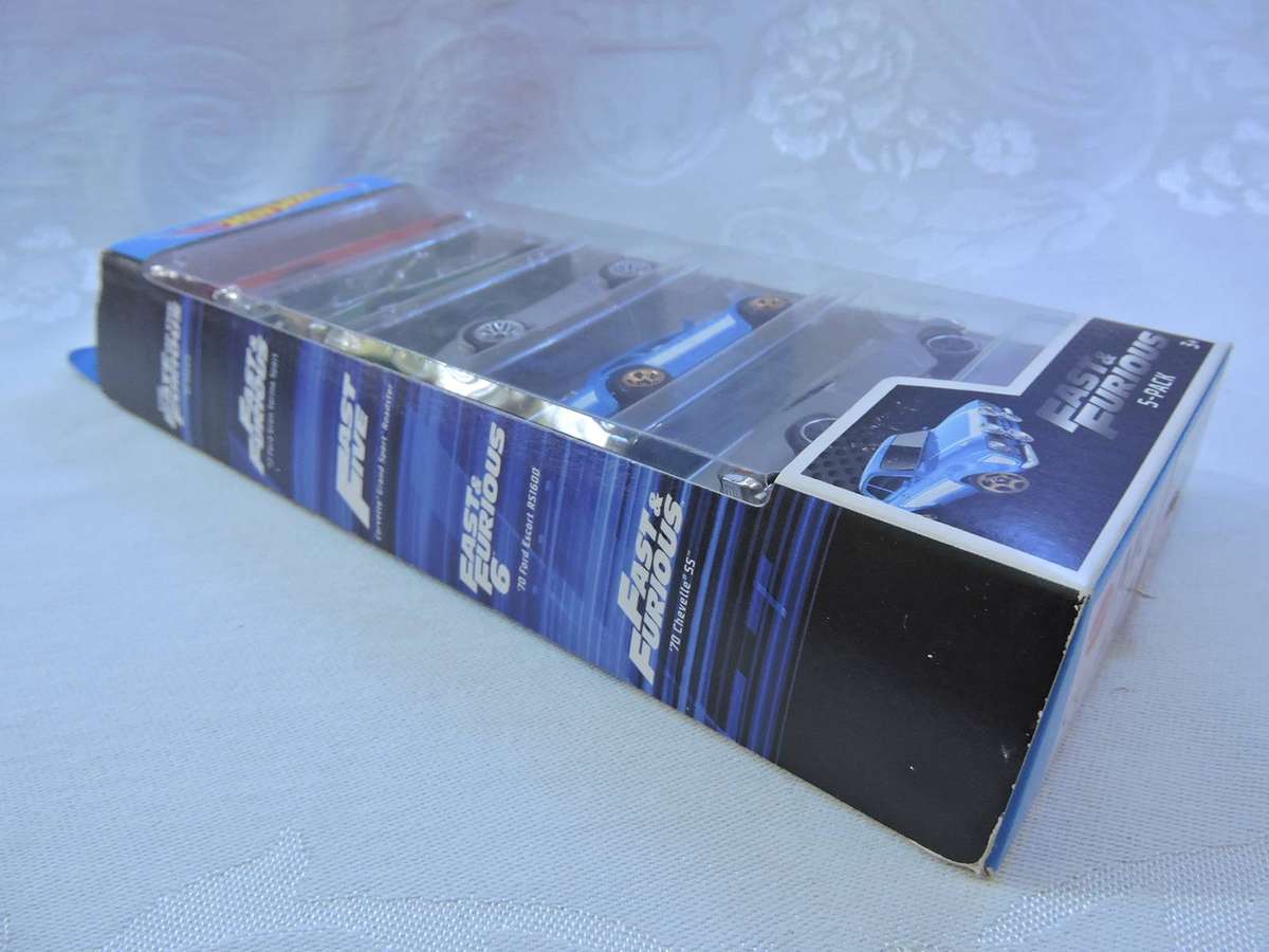 Hot Wheels Fast & Furious ( 5 pack Sealed ) Chev Impala, Torino, Corvette, Ford Escort, Chevelle SS