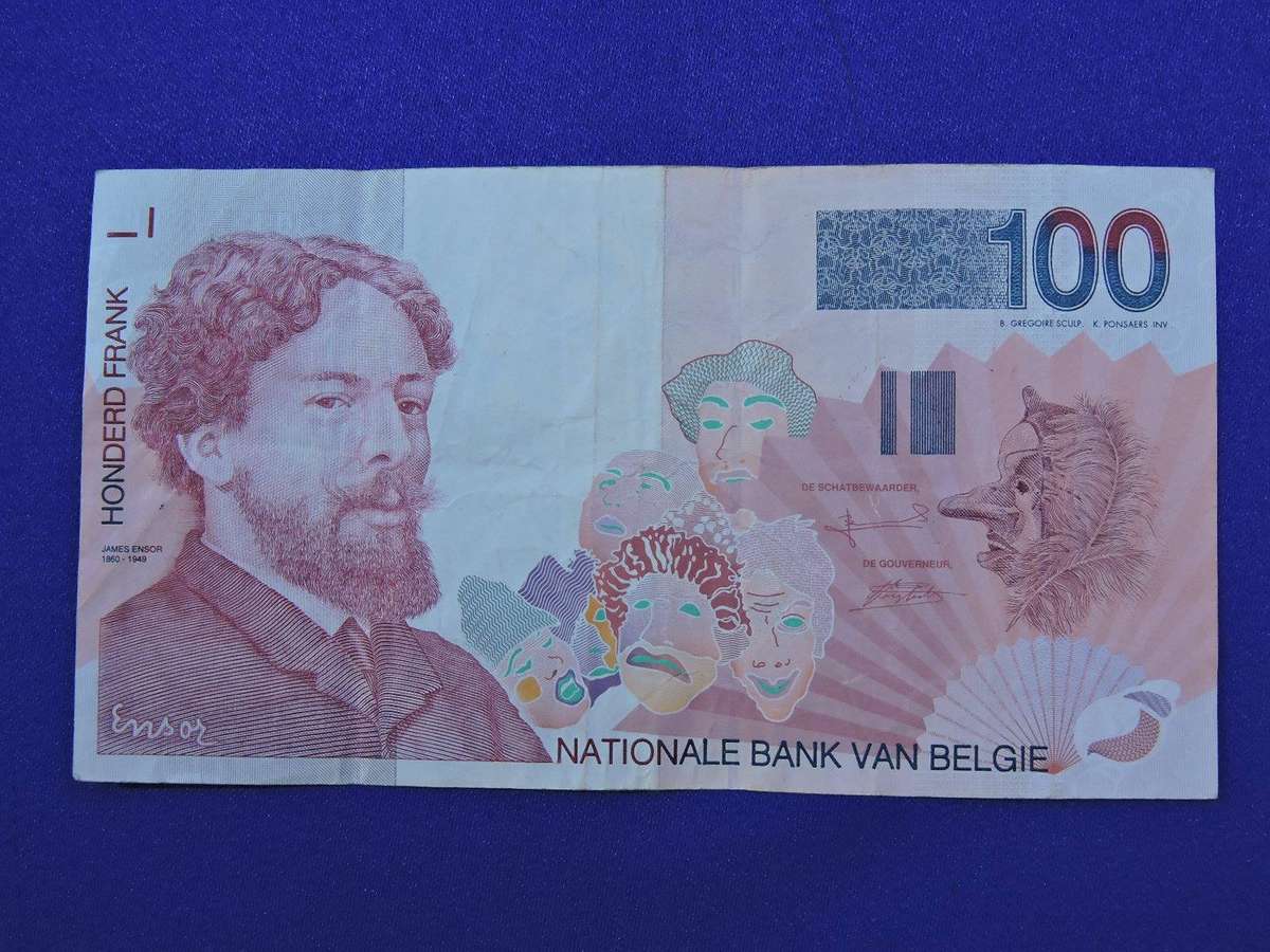 100 BELGIAN Franc Bank Note