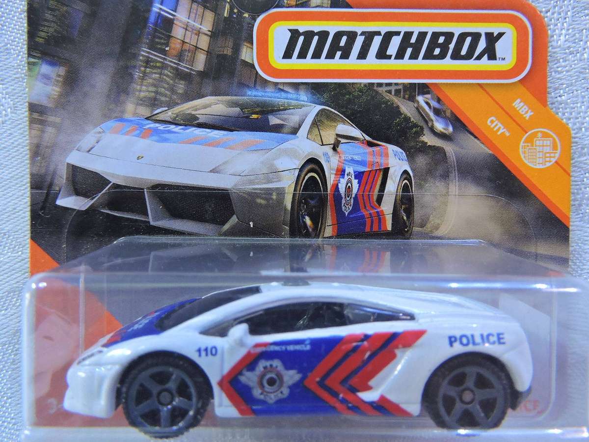 Matchbox Lamborghini Gallardo Police  (Black )  like Hot Wheels