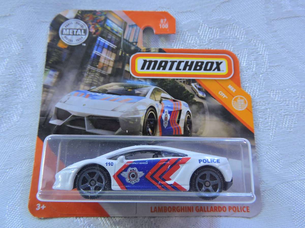 Matchbox Lamborghini Gallardo Police  (Black )  like Hot Wheels