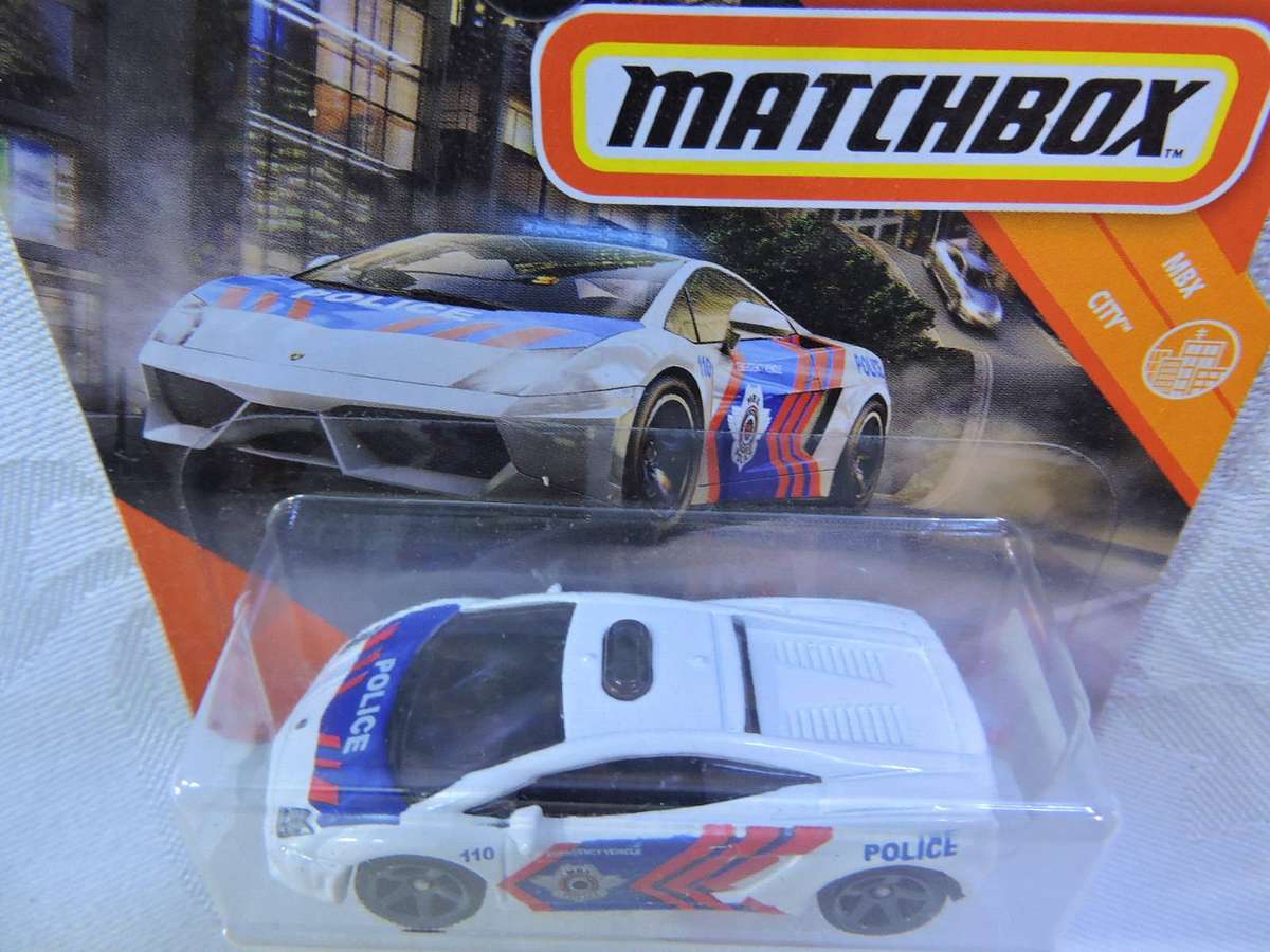 Matchbox Lamborghini Gallardo Police  (Black )  like Hot Wheels