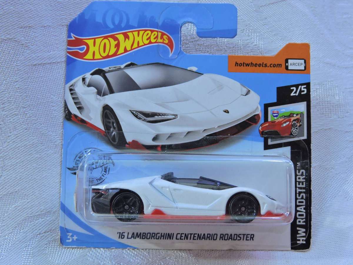 Hot Wheels LAMBORGHINI Centenario Roadster  ( White ) Supercar