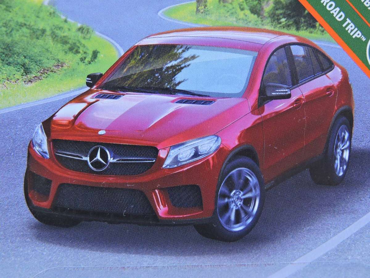 Matchbox Mercedes Benz GLE Coupe  ( Red ) Long Card    like Hot Wheels