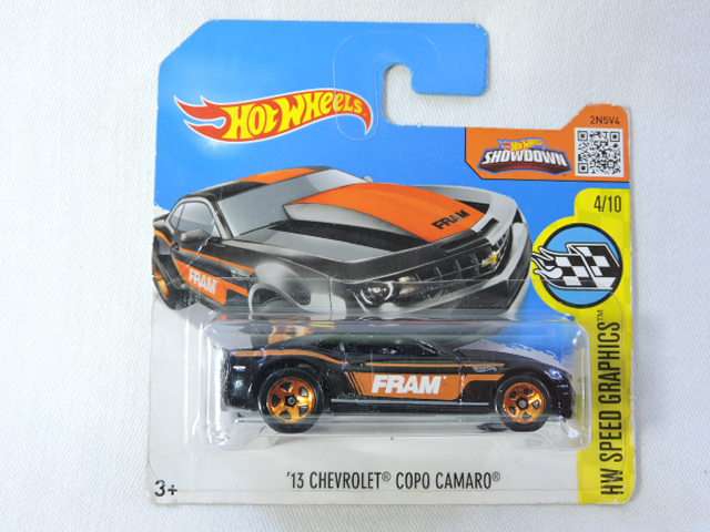 Hot Wheels CHEVY CHEVROLET Copo Camaro ( Black FRAM )
