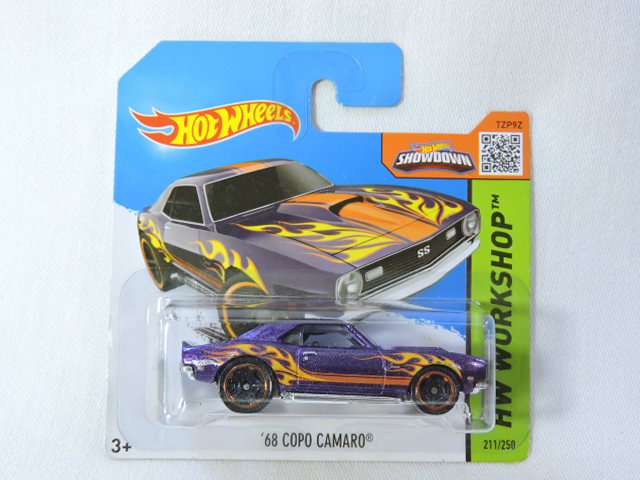Hot Wheels CHEVY CHEVROLET Copo Camaro ( Purple with flames )