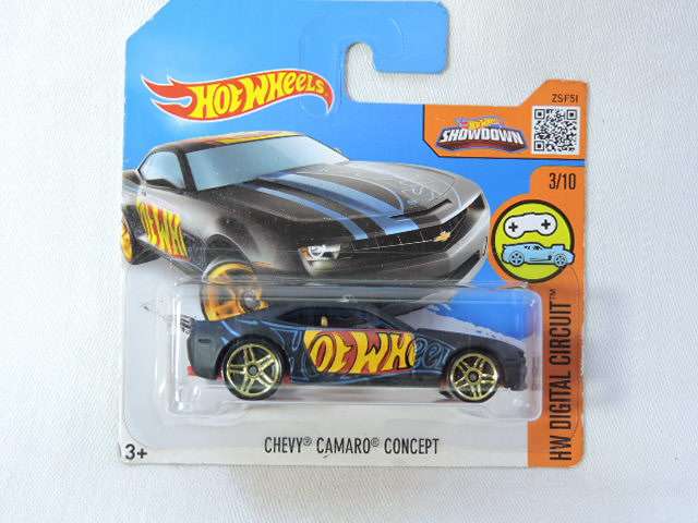 Hot Wheels CHEVY CHEVROLET Camaro Concept ( Matt Black HW )