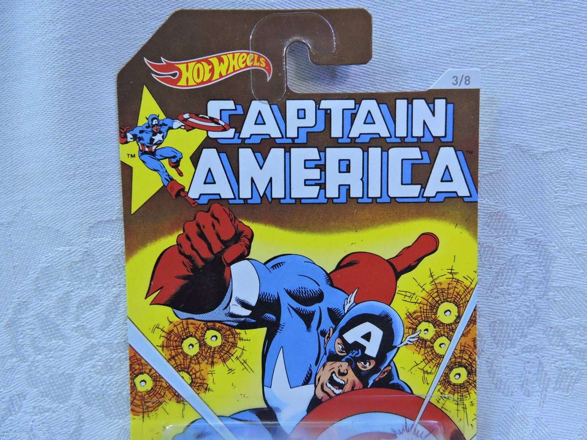 Hot Wheels  SIR OMINOUS ( Blue ) 2015 Issue Captain America  Long Card