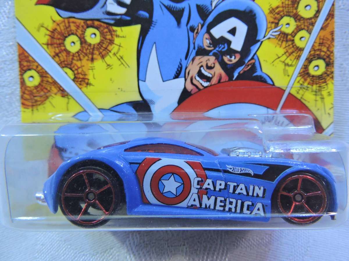 Hot Wheels  SIR OMINOUS ( Blue ) 2015 Issue Captain America  Long Card