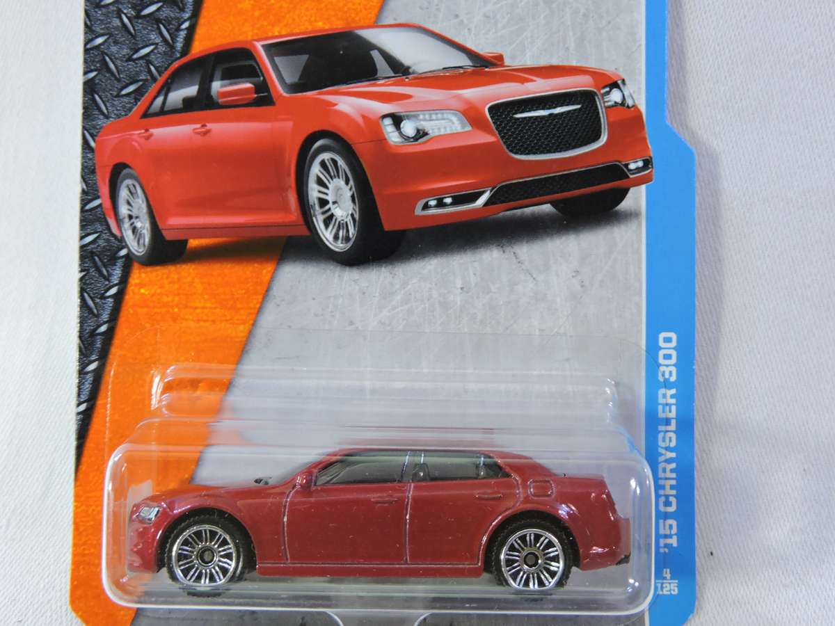 Matchbox CHRYSLER 300 ( Red ) Long Card  Like Hot Wheels