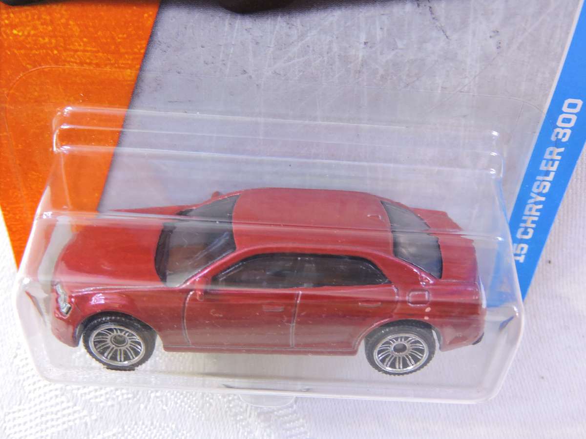 Matchbox CHRYSLER 300 ( Red ) Long Card  Like Hot Wheels