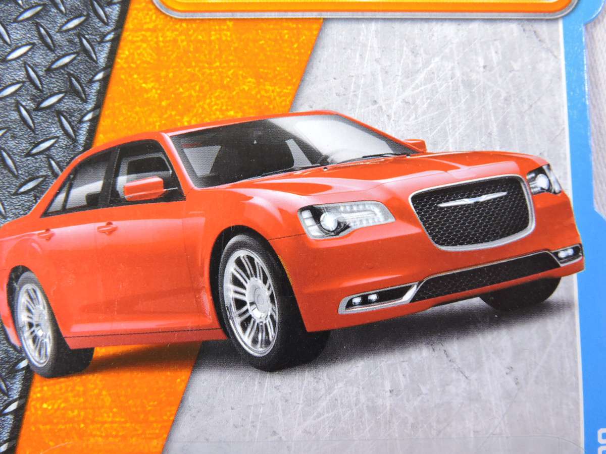Matchbox CHRYSLER 300 ( Red ) Long Card  Like Hot Wheels