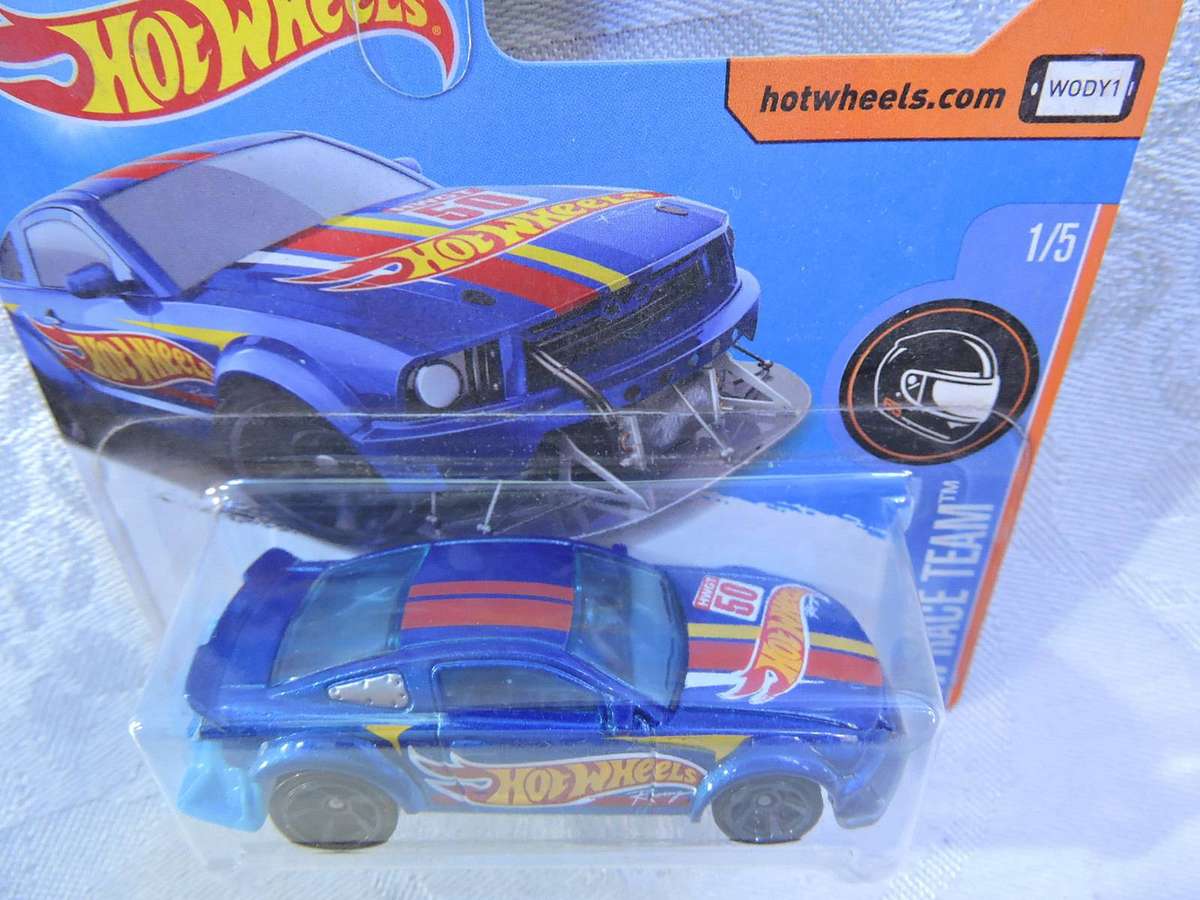Hot Wheels FORD Mustang ( HW Blue ) HW Race Team