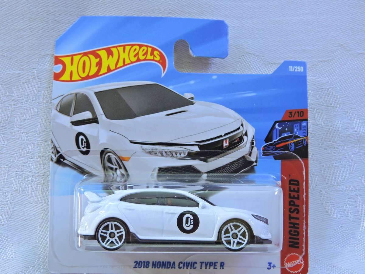 Hot Wheels HONDA Civic Type R ( White CjS ) Night Speed