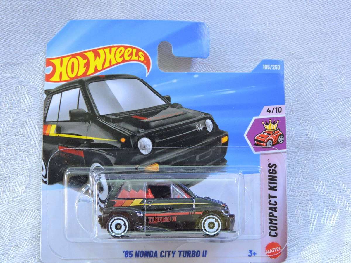 Hot Wheels HONDA City Turbo 11 ( Black ) Compact Kings