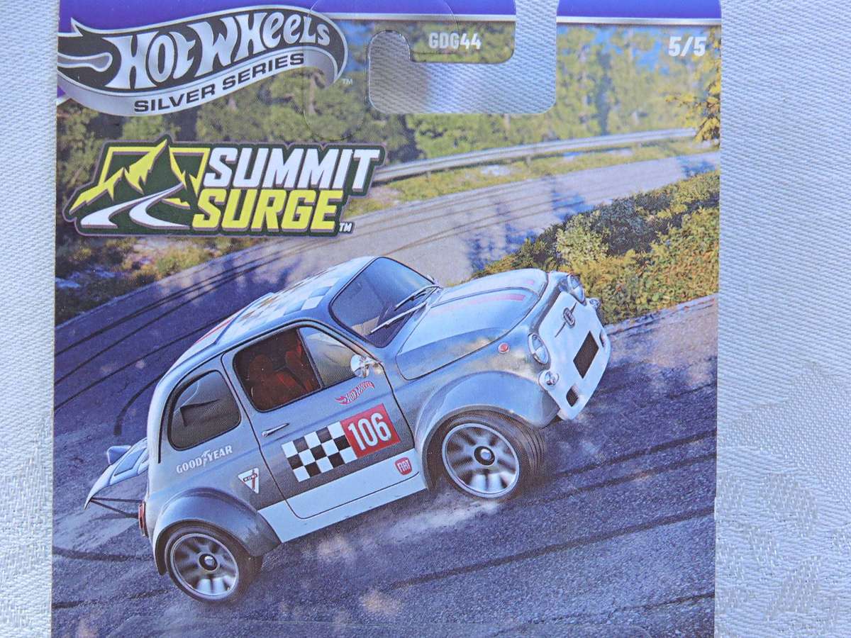 Hot Wheels FIAT 500D Modificado ( Silver #106 )  Silver Series Summit Surge Long Card