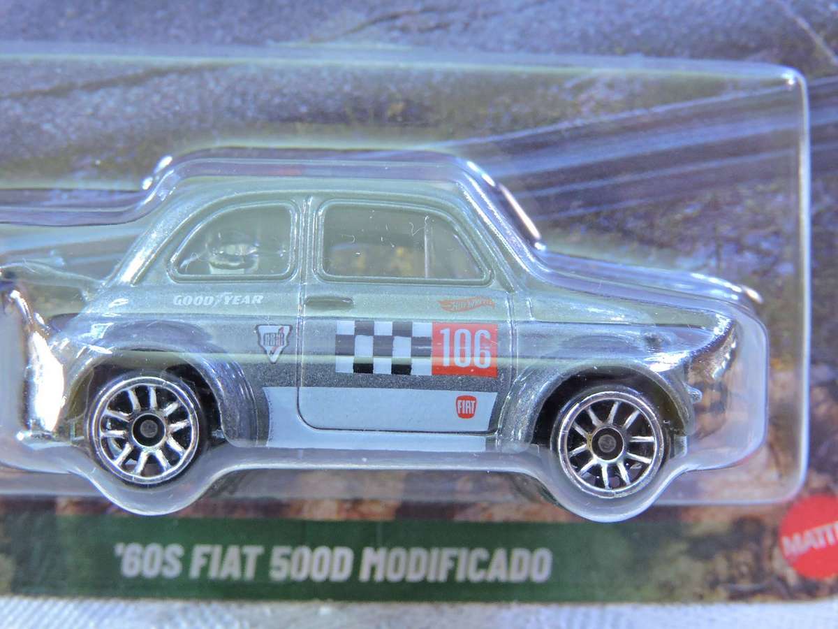 Hot Wheels FIAT 500D Modificado ( Silver #106 )  Silver Series Summit Surge Long Card