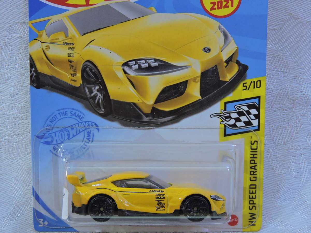 Hot Wheels TOYOTA GR Supra ( Yellow - G Reddy ) Long Card