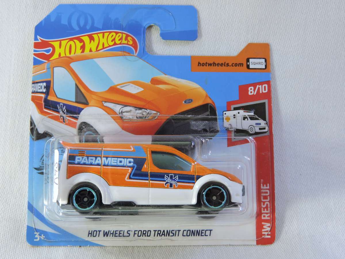 Hot Wheels FORD TRANSIT CONNECT ( Orange Paramedic )