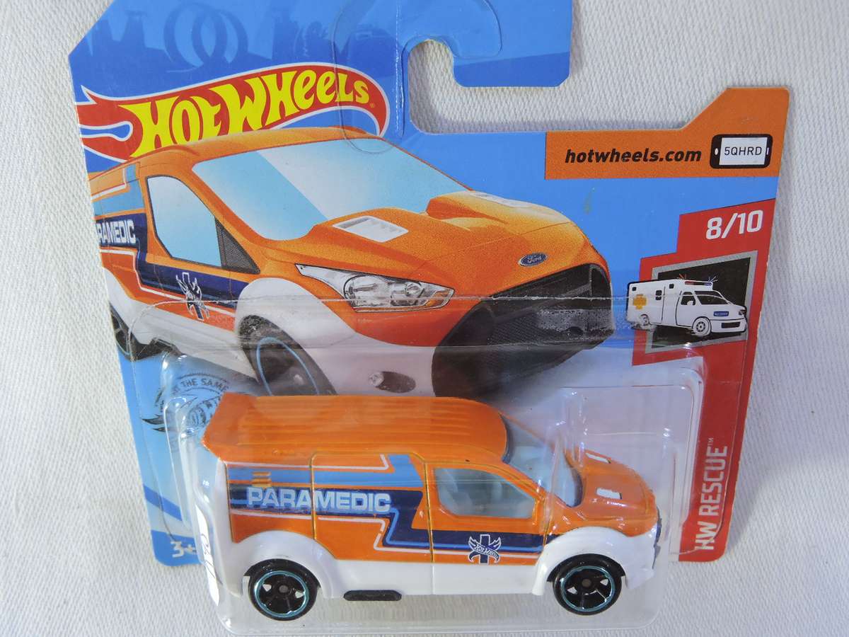 Hot Wheels FORD TRANSIT CONNECT ( Orange Paramedic )