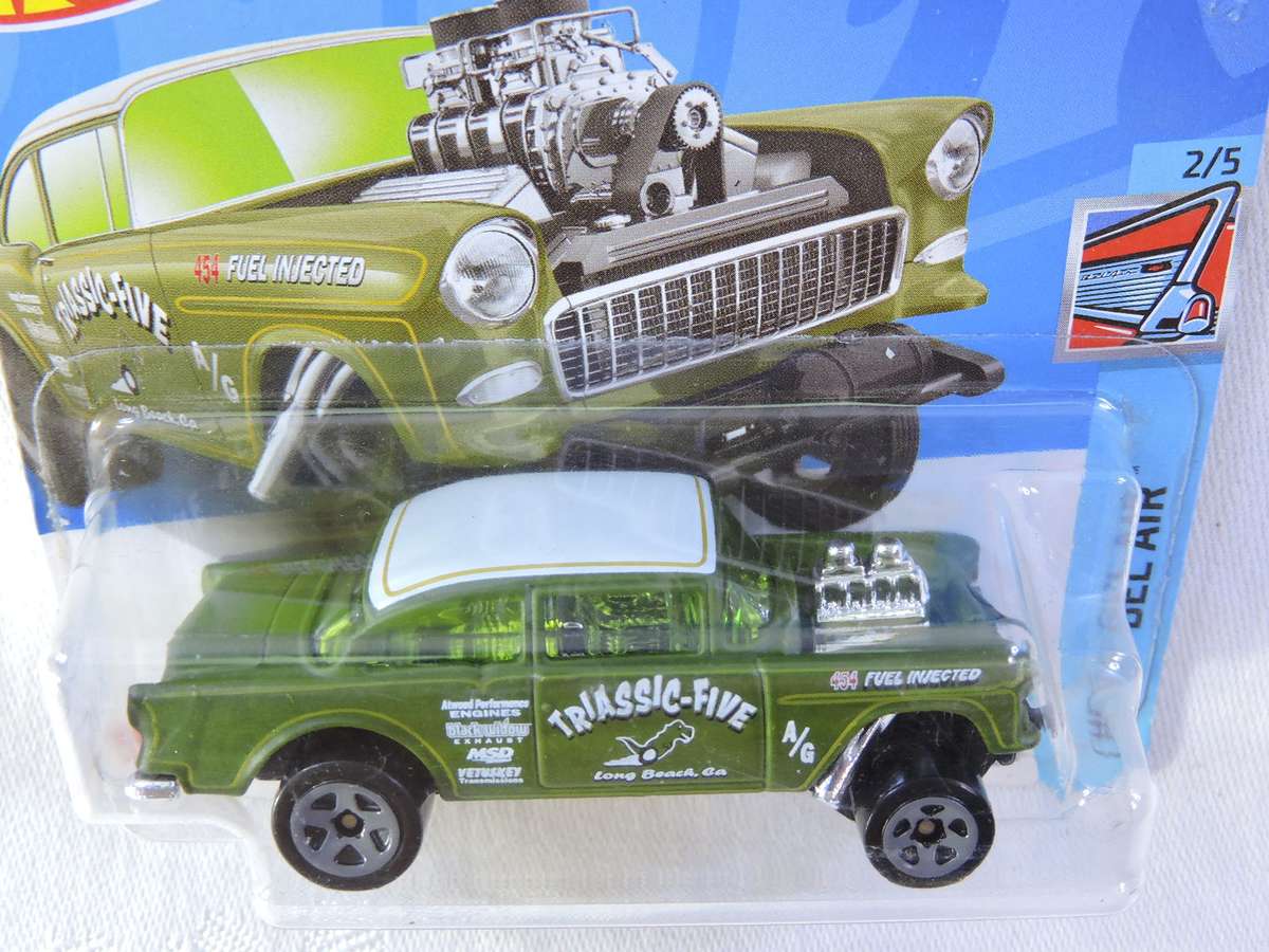 Hot Wheels CHEVY CHEVROLET Bel Air Gasser ( Green Triassic-five )