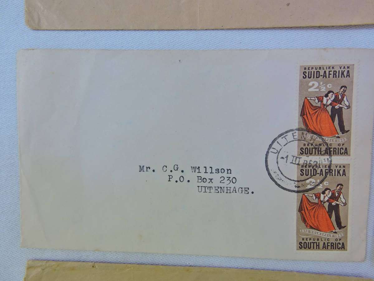 STAMPS Postal history c1950's/60's included a death notice envelope