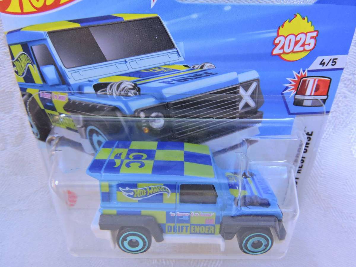 Hot Wheels DRIFT-ENDER  ( Blue )  Like  Land Rover Defender