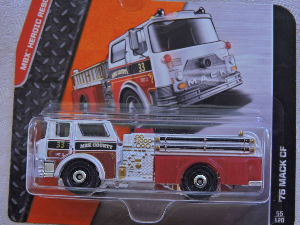Matchbox 75 MACK CF ( Red ) Like Fire Engine  Issued 2014  Like Hot Wheels