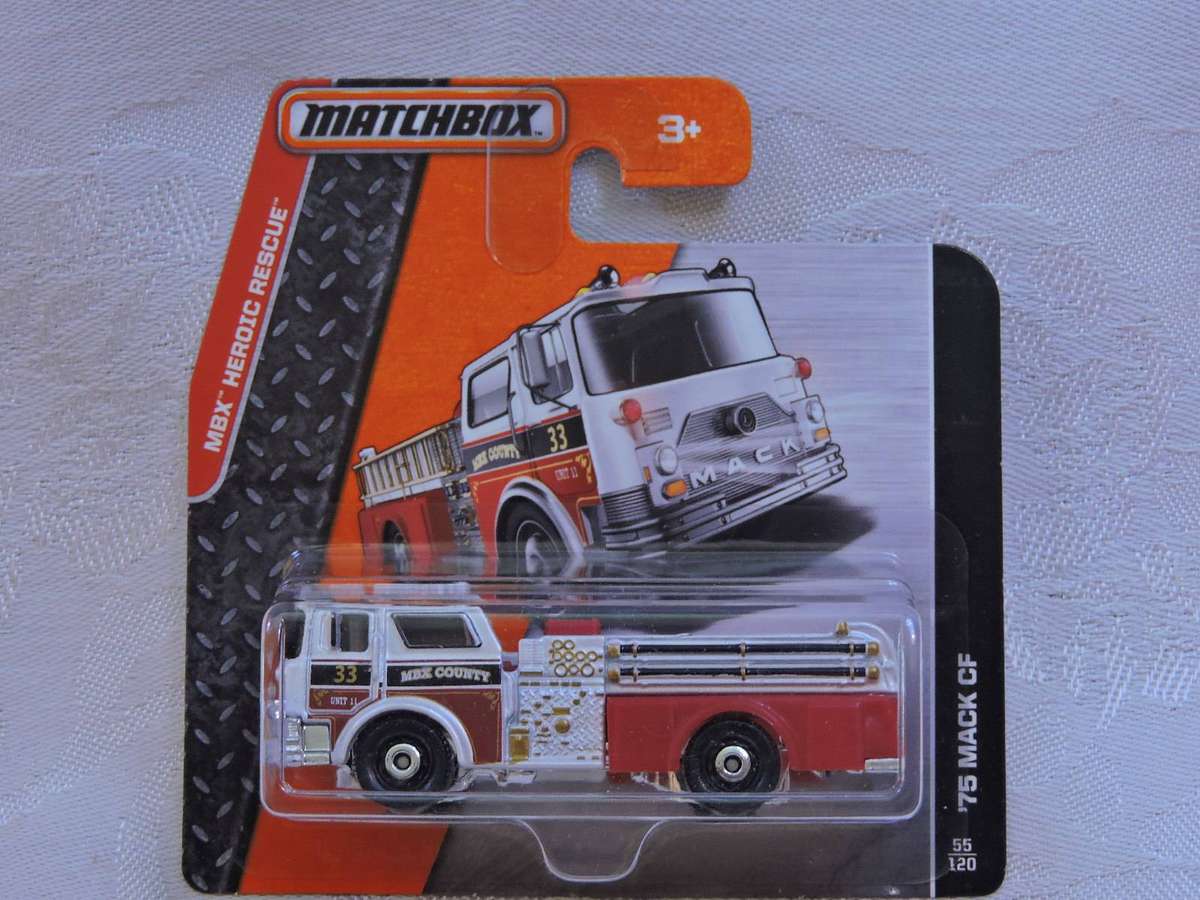 Matchbox 75 MACK CF ( Red ) Like Fire Engine  Issued 2014  Like Hot Wheels