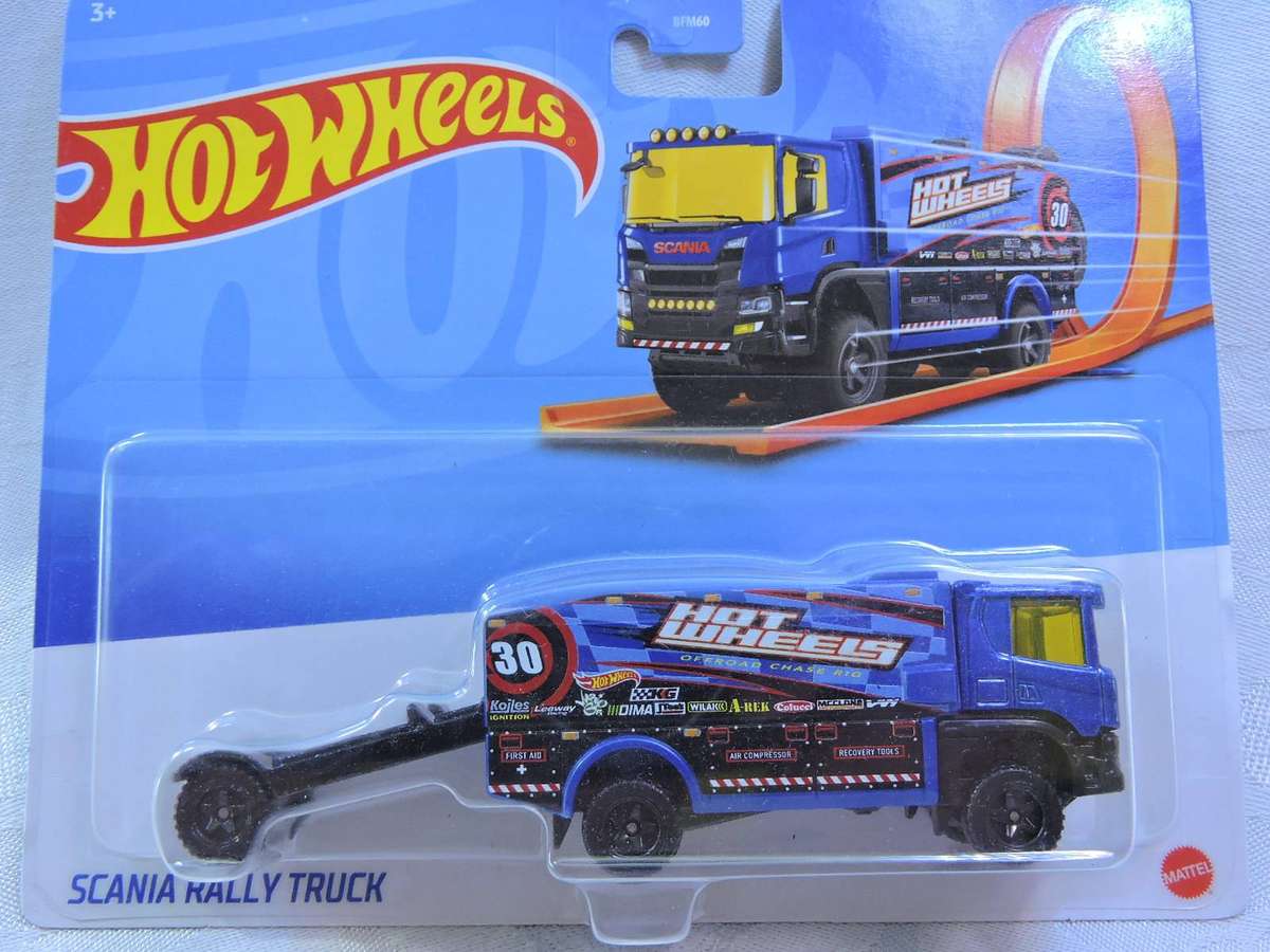 Hot Wheels SCANIA Rally Truck ( Blue )