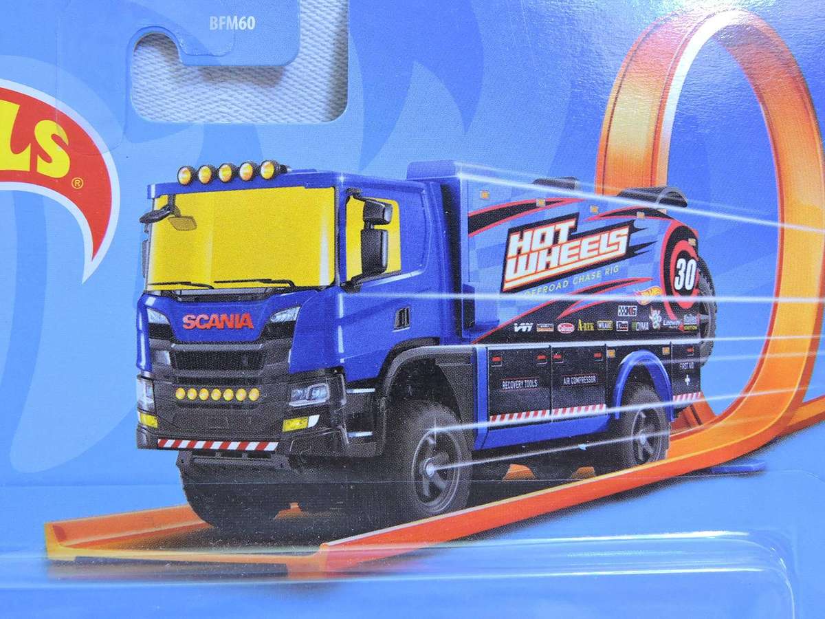 Hot Wheels SCANIA Rally Truck ( Blue )
