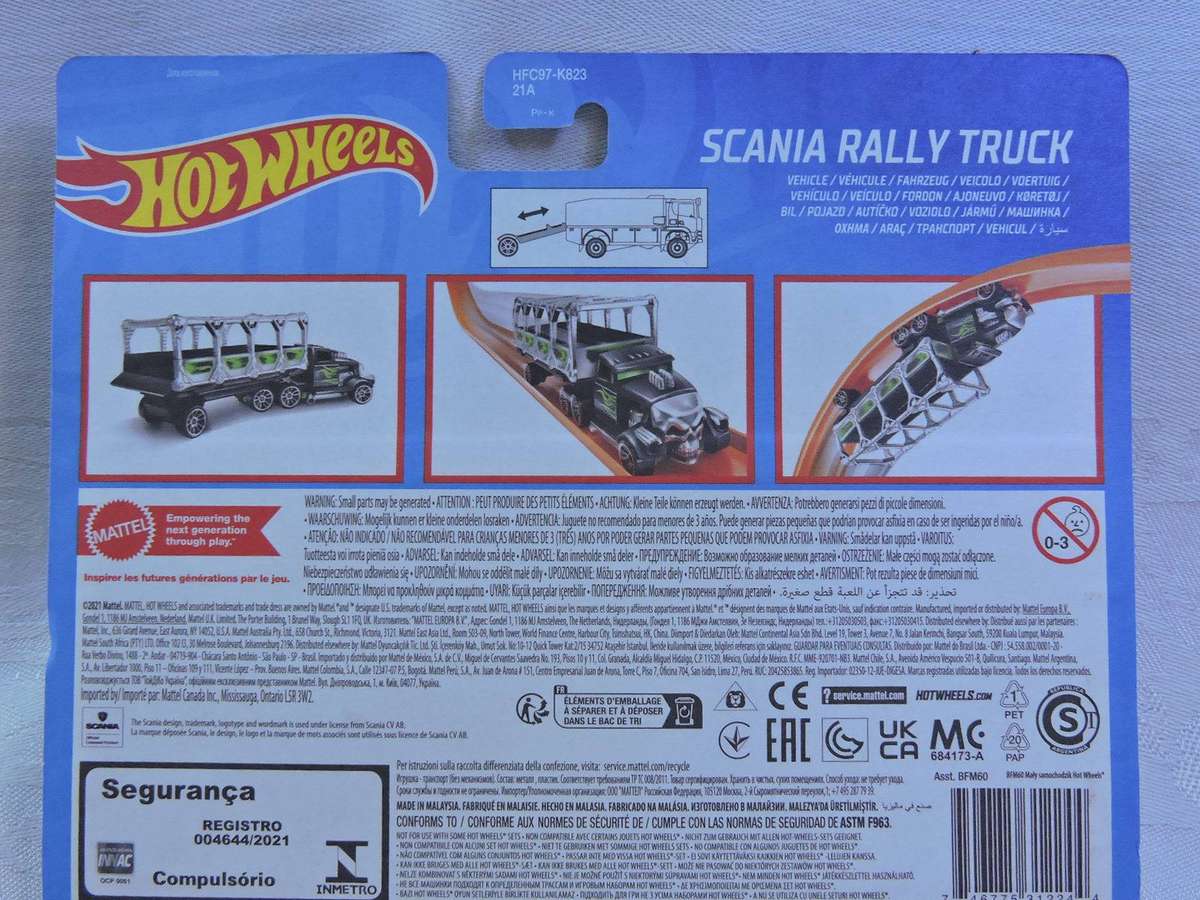 Hot Wheels SCANIA Rally Truck ( Blue )