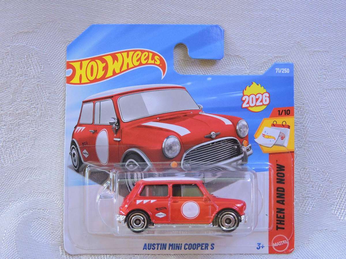 Hot wheels AUSTIN MINI Cooper S  ( Red white dot )