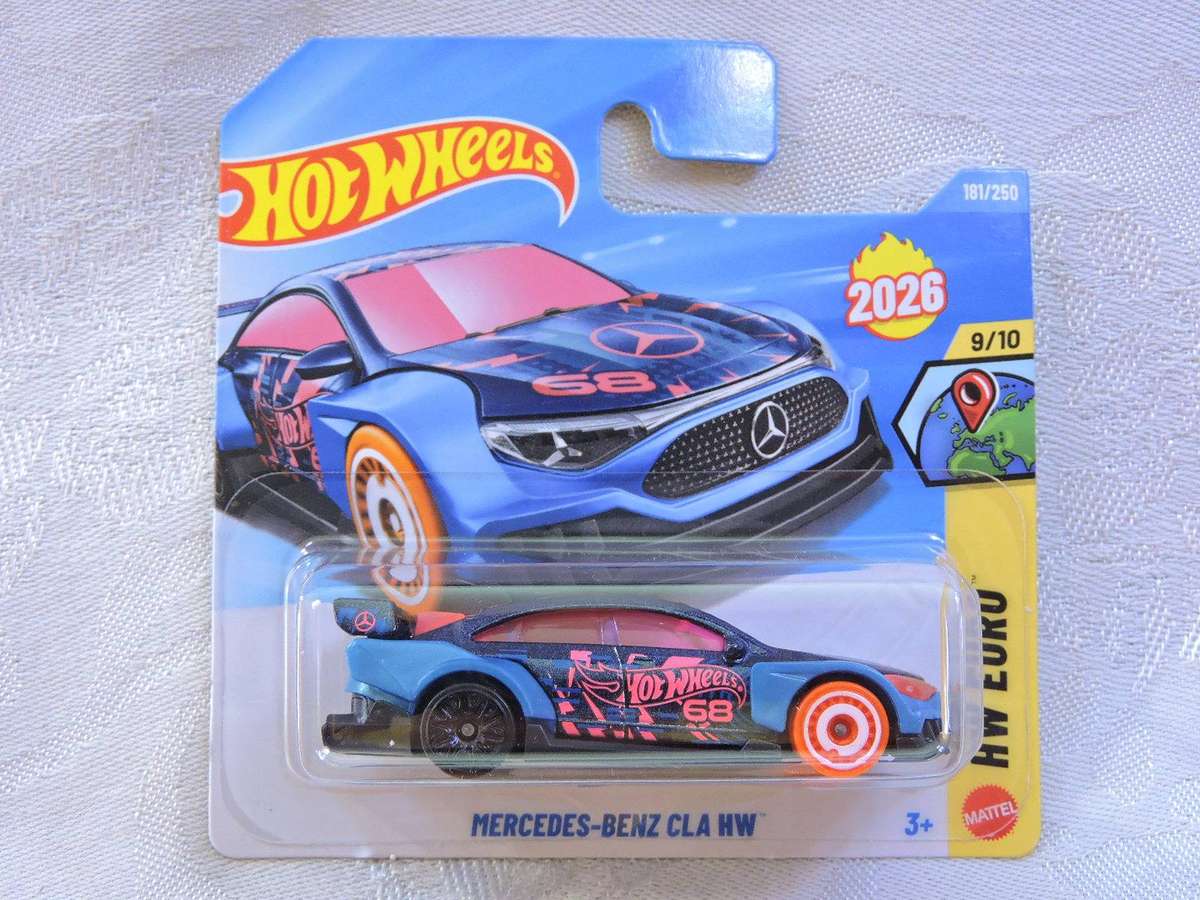 Hot Wheels MERCEDES BENZ CLA HW ( Blue & Pink #68 )