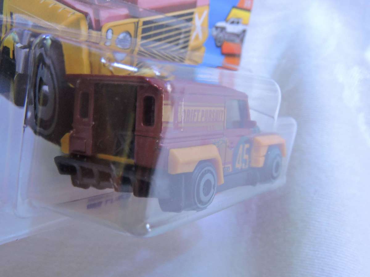 Hot Wheels drift-Ender ( Dusty Pink & Mustard #45 ) Like Land Rover Defender