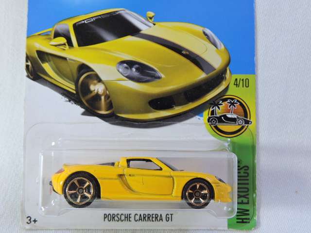 Hot Wheels PORSCHE Carrera GT ( Yellow ) Long Card